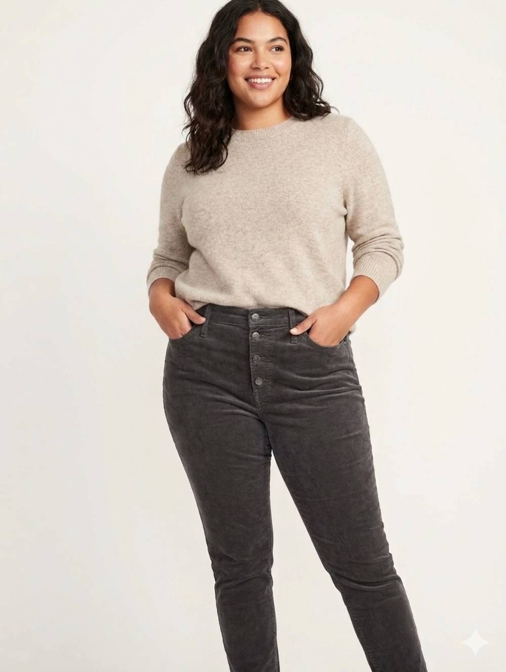 NWT J.Crew 9" High-Rise Skinny Corduroy Button-Fly Pants Size 33